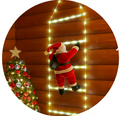 ESCALERA LED NAVIDAD DE 2 METROS + PAPA NOÉL 30CM
