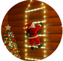 ESCALERA LED NAVIDAD DE 2 METROS + PAPA NOÉL 30CM