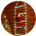 ESCALERA LED NAVIDAD DE 2 METROS + PAPA NOÉL 30CM