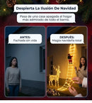 ESCALERA LED NAVIDAD DE 2 METROS + PAPA NOÉL 30CM